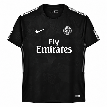 Maillot PSG Third noir rétro 2017/18 face