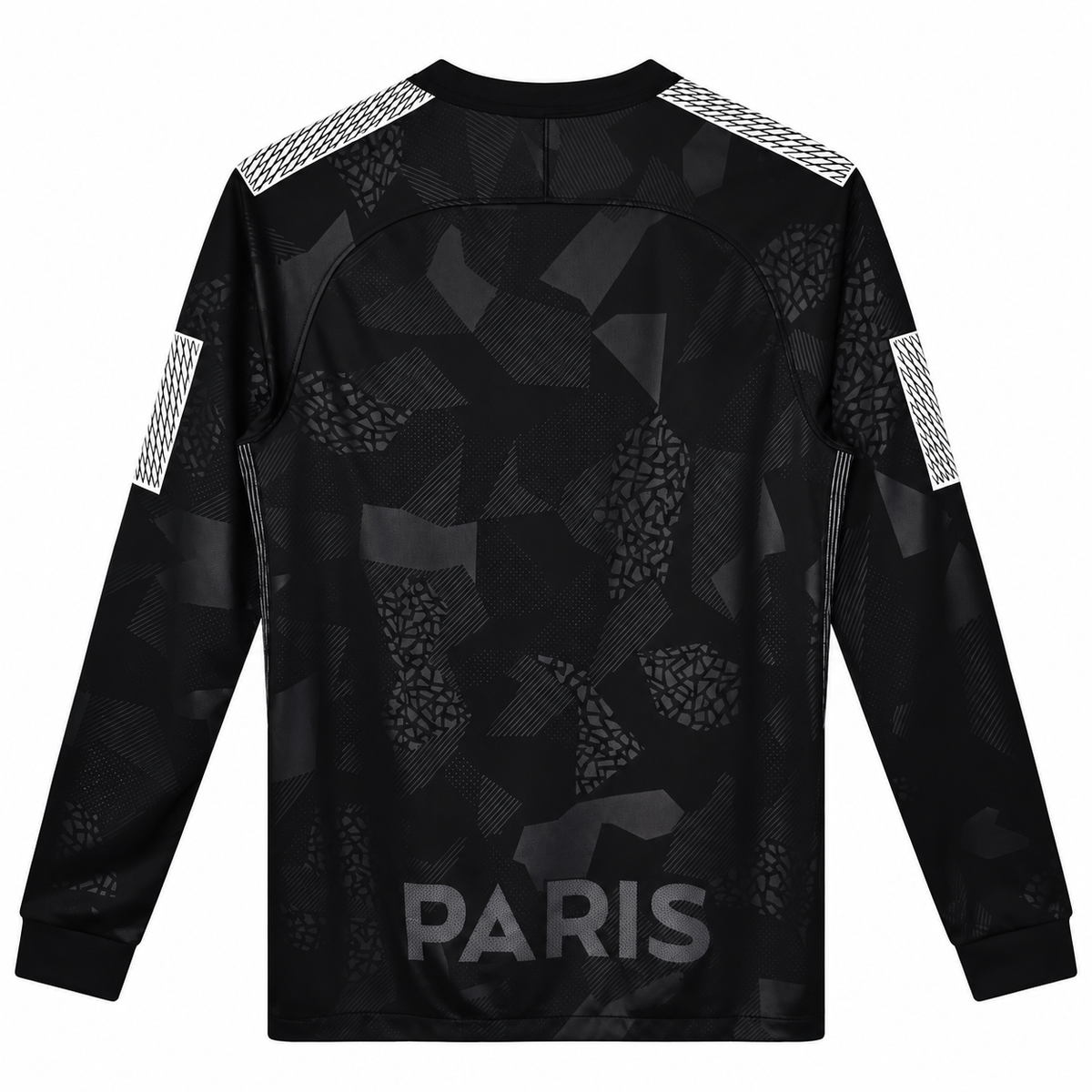 PSG third rétro noir 2017/2018 manches longues – dos