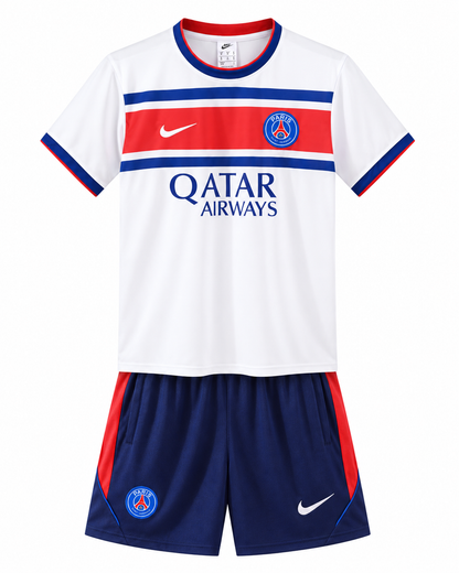 PSG ensemble entraînement blanc 2026/2027 maillot et short – face