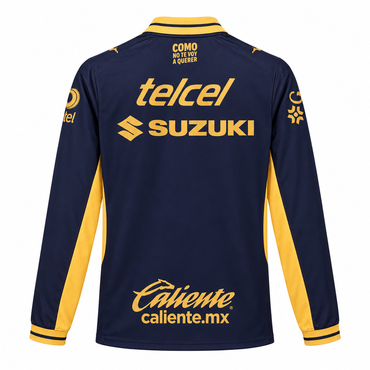 Maillot Pumas UNAM domicile 2026-2027 à manches longues bleu marine et doré – dos