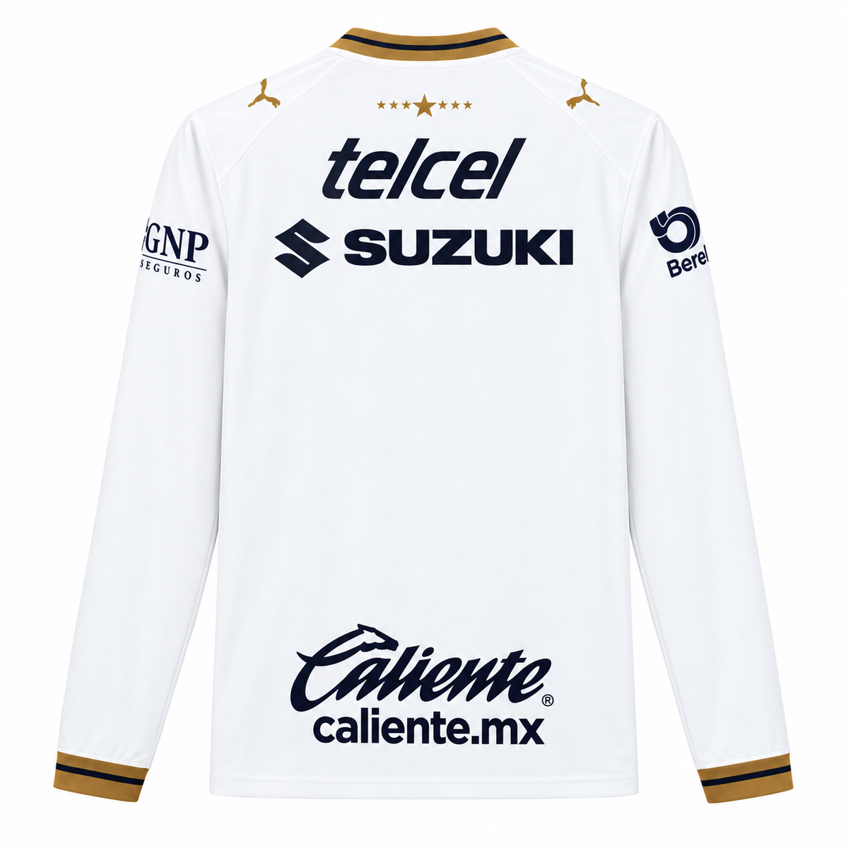Maillot Pumas UNAM extérieur 2026-2027 à manches longues – vue de dos
