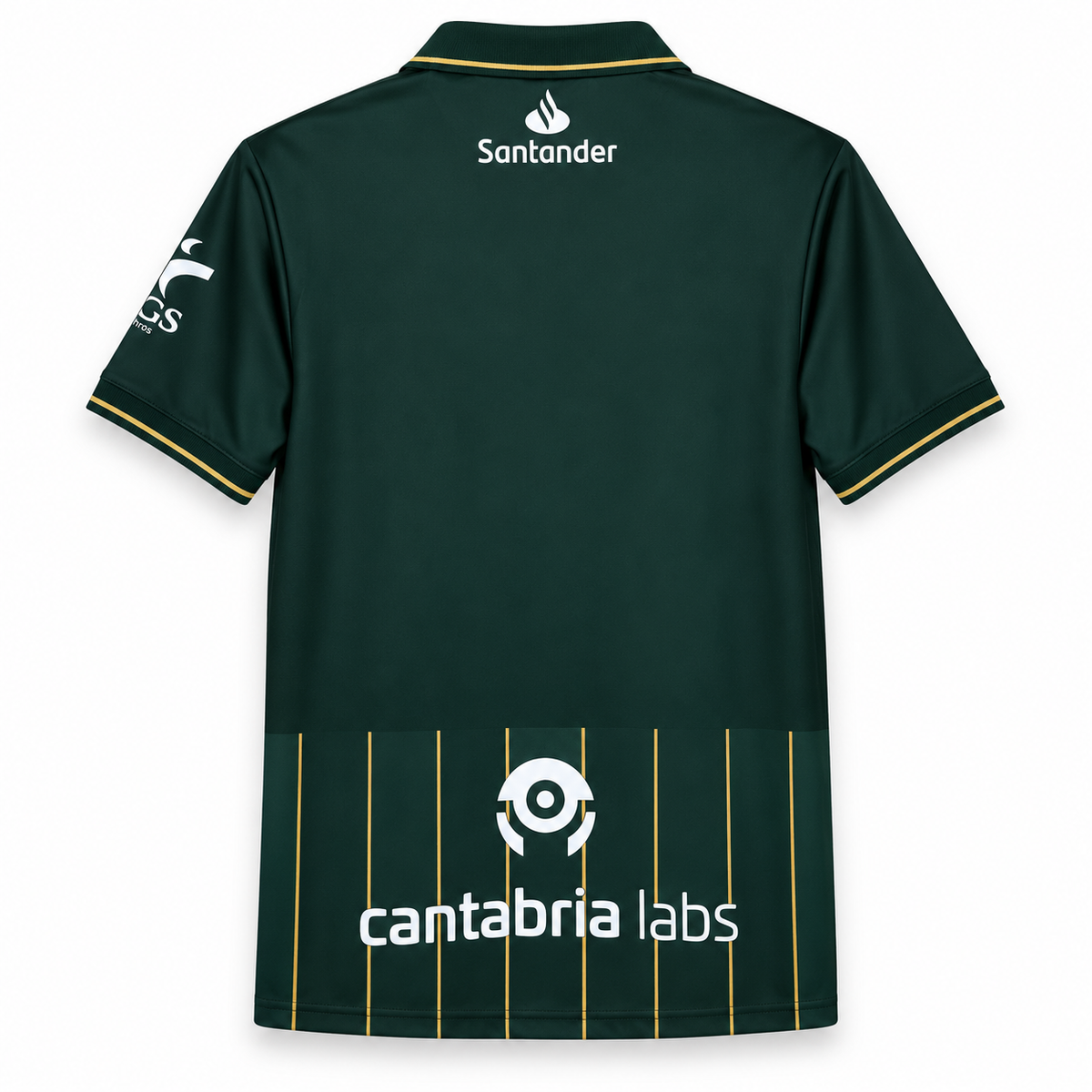 Racing Santander extérieur 2026-2027 — dos sur fond blanc