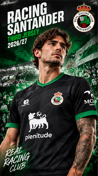 Maillot Racing Santander Third 2026/27 - poster