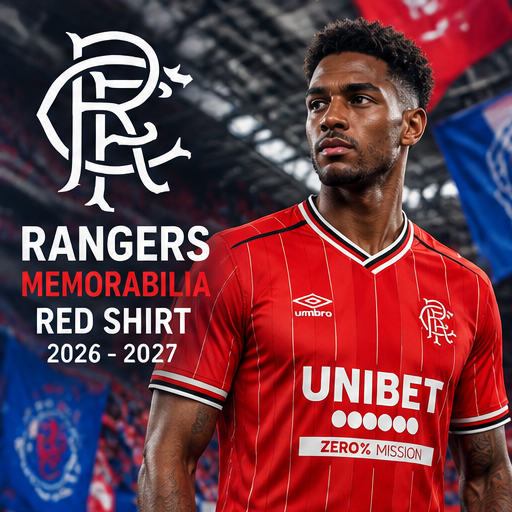 Rangers FC Memorabilia rouge 2026-2027 – affiche