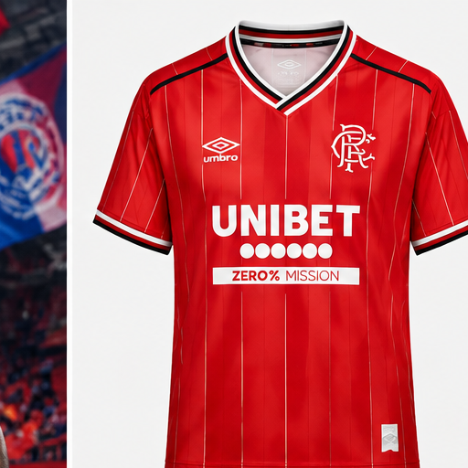 Rangers FC Memorabilia rouge 2026-2027 – face