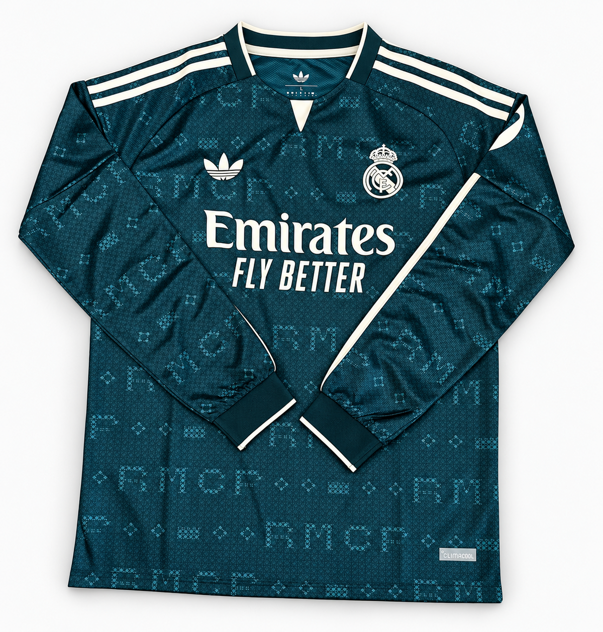 Maillot Real Madrid extérieur 2026-2027 manches longues — face