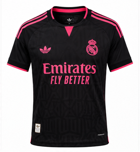 Real Madrid Player Special Edition 2026/27 noir et rose – face