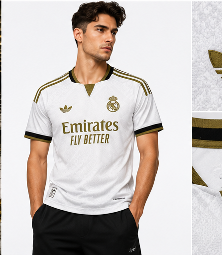 Maillot Real Madrid Special Edition porté sur mannequin masculin
