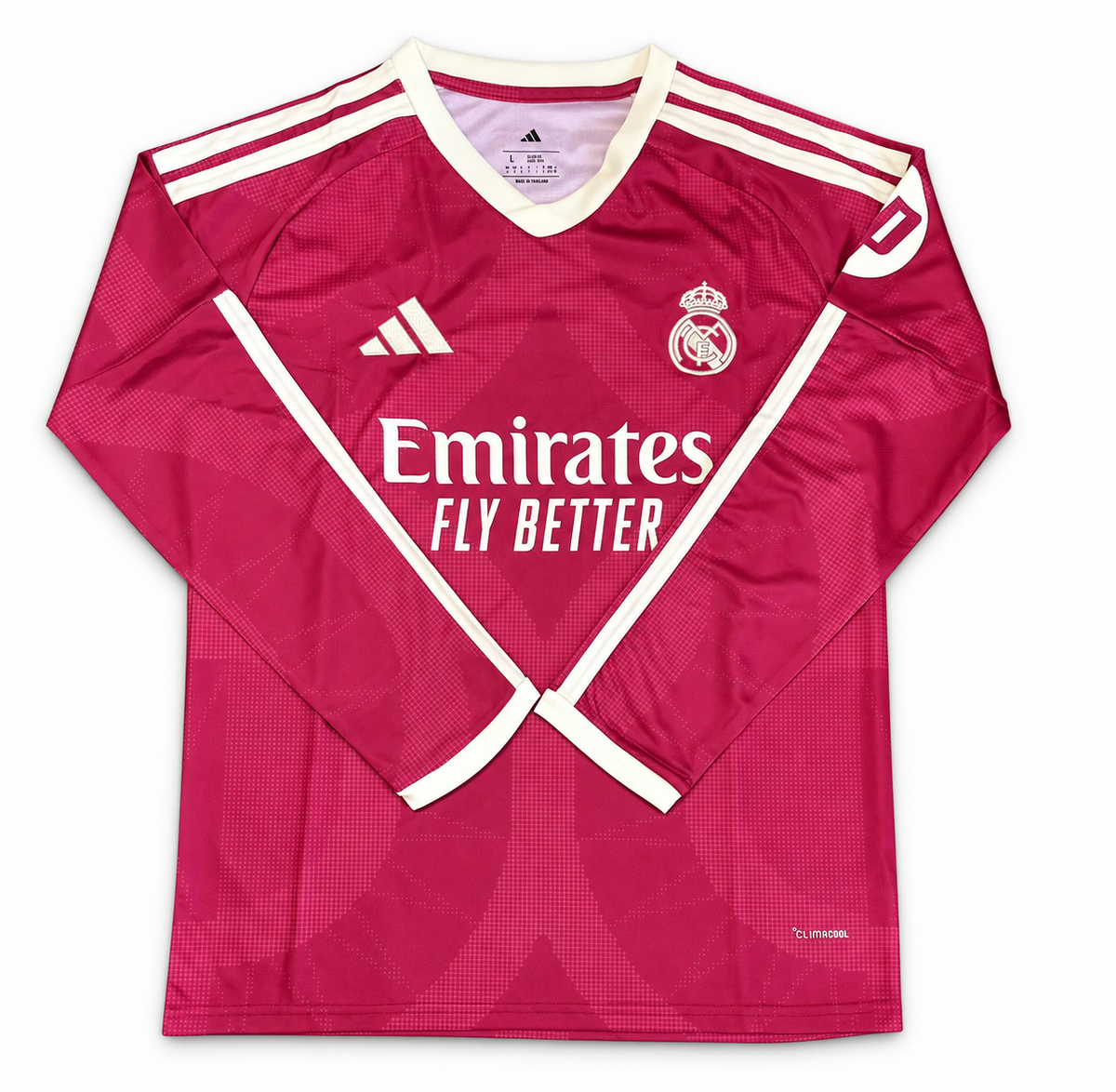 Real Madrid third 2026-2027 manches longues — face sur fond blanc