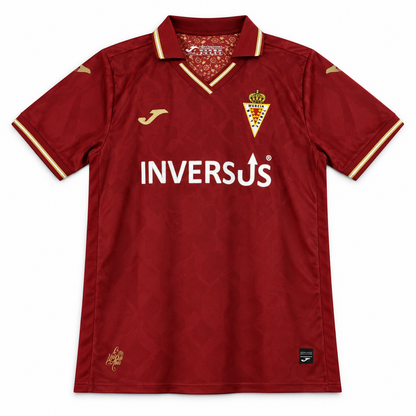 Maillot Real Murcia domicile 2026-2027, vue de face sur fond blanc