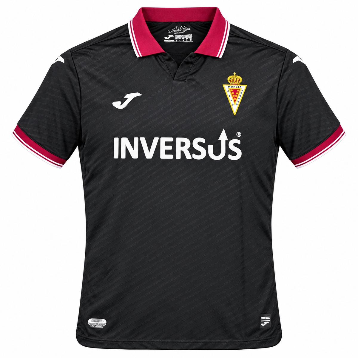 Maillot Real Murcia third 2026-2027, vue de face sur fond blanc