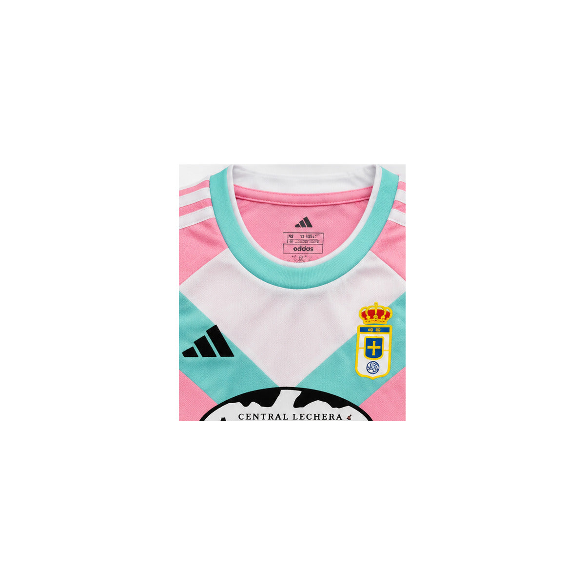 Détails du col et de l'écusson du maillot enfant Real Oviedo Third 2026-2027