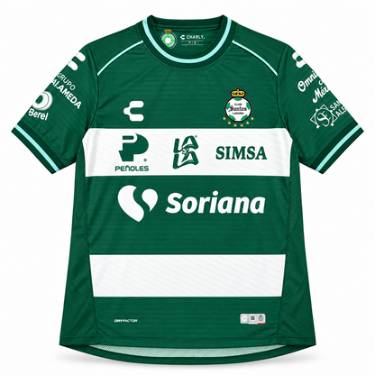 Santos Laguna domicile 2026-2027 — face sur fond blanc