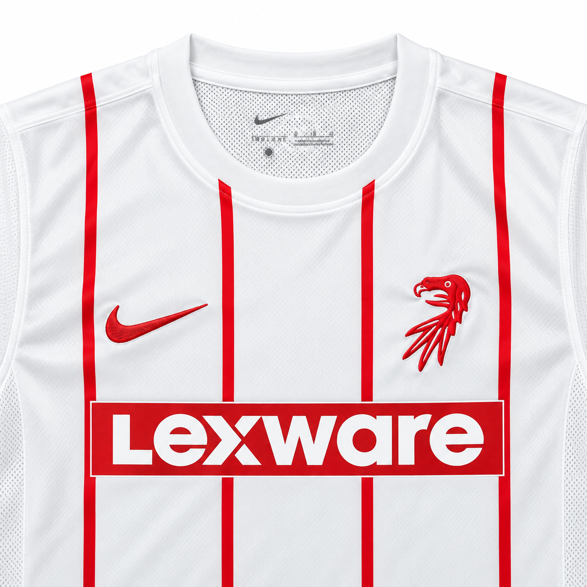 Maillot SC Fribourg Third blanc et rouge 2026-2027 — details