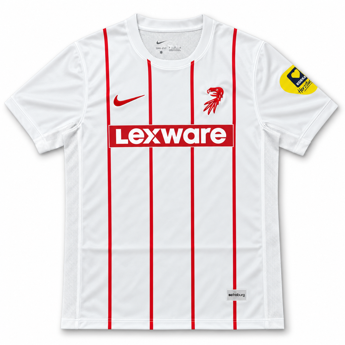 Maillot SC Fribourg Third blanc et rouge 2026-2027 — face