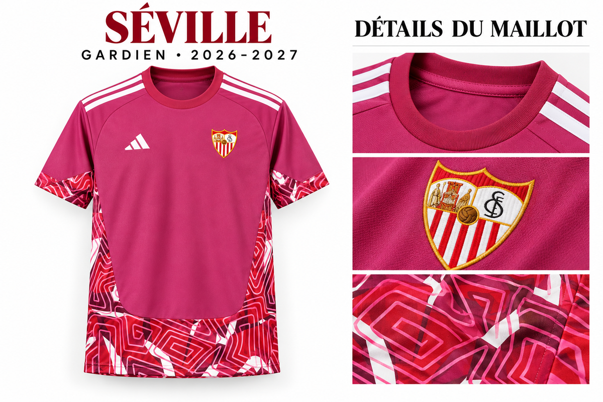 Détails du maillot FC Séville gardien homme 2026-2027
