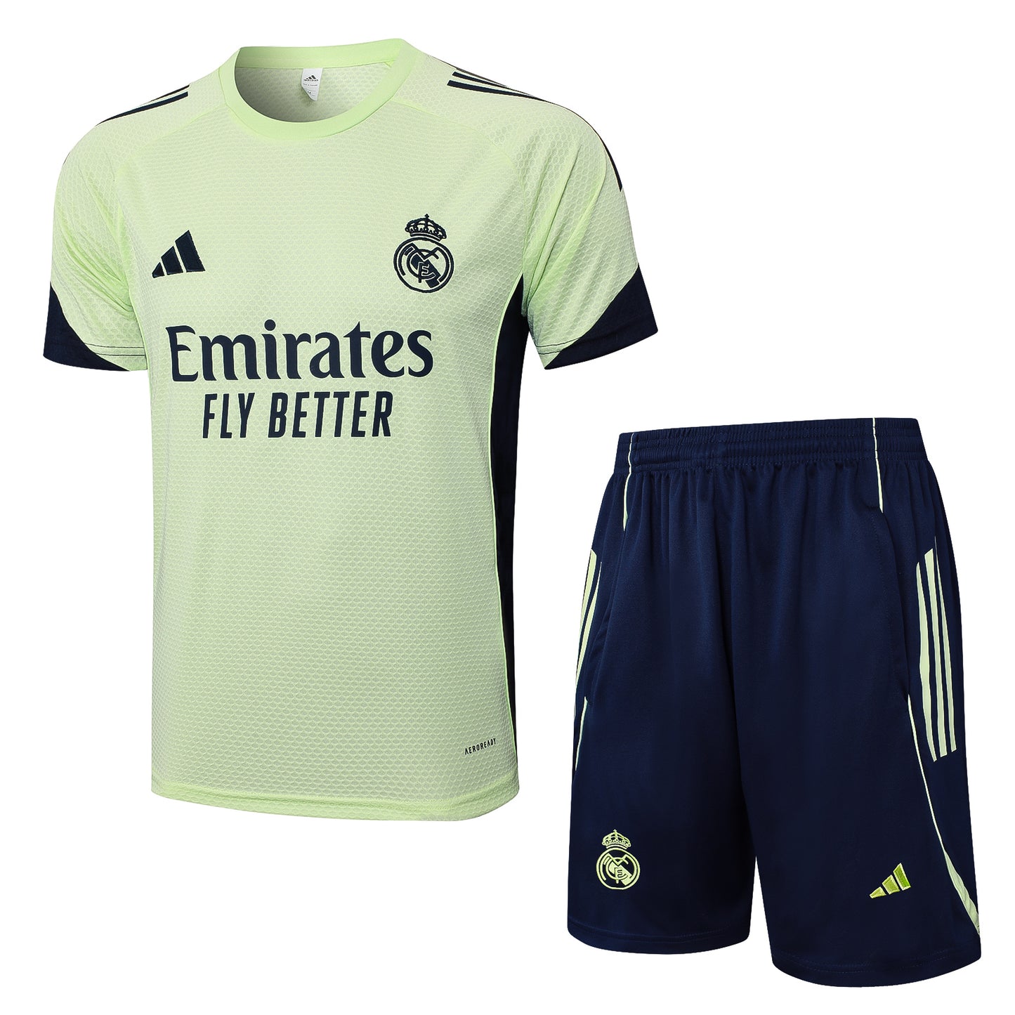 Ensemble T-shirt + short vert turquoise Real Madrid 2025-2026