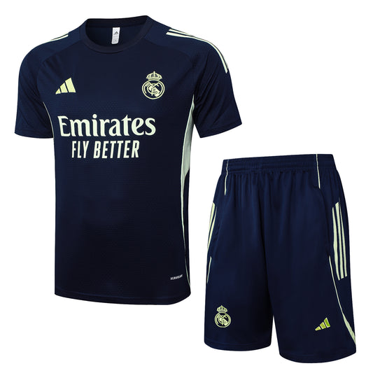 Ensemble T-shirt + short bleu marine  Real Madrid 2025-2026