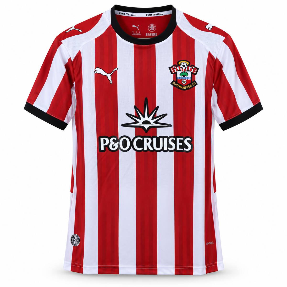 Maillot Southampton domicile 2026-2027 rouge et blanc, vue de face