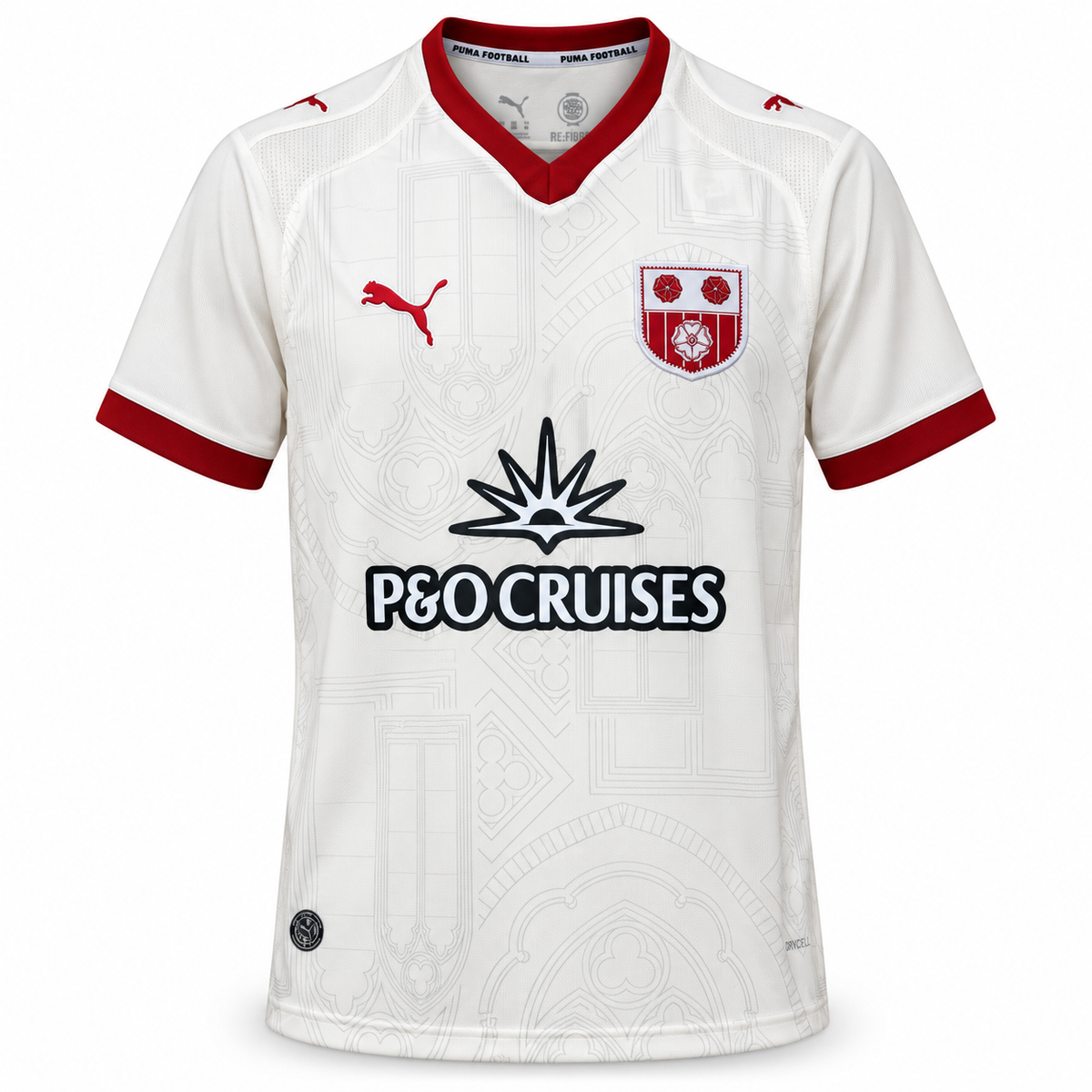 Maillot Southampton extérieur homme 2026-2027 blanc cassé et bordeaux — vue de face