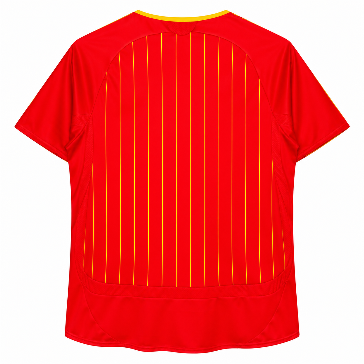 Espagne maillot domicile rétro rouge et jaune 2006 dos