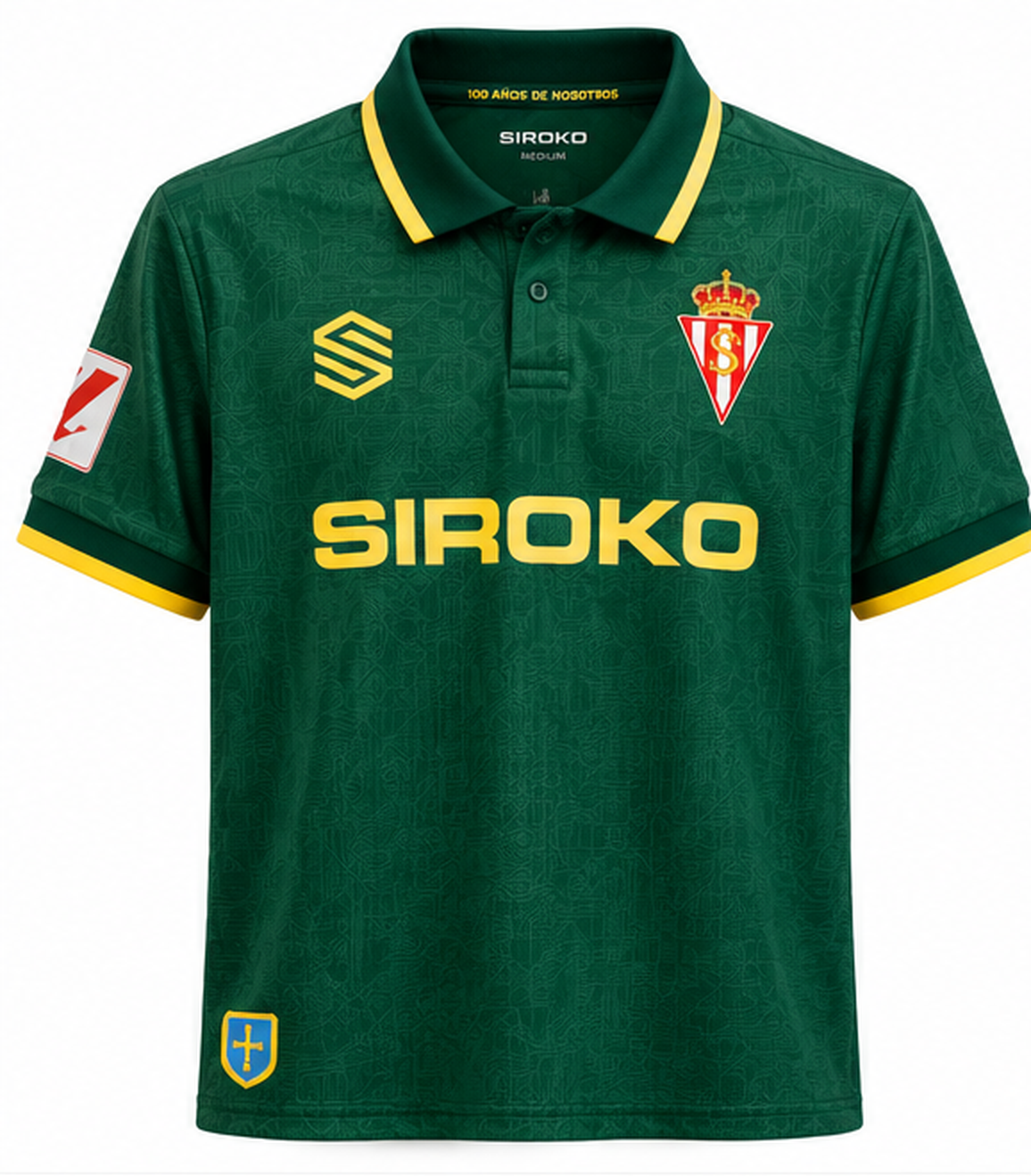 Maillot Sporting de Gijón extérieur 2026-2027 vert vue de face