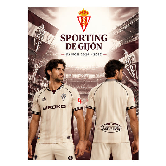 Affiche maillot Third Sporting de Gijón 2026-2027