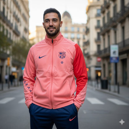 Survetement rose FC Barcelone 2025-2026