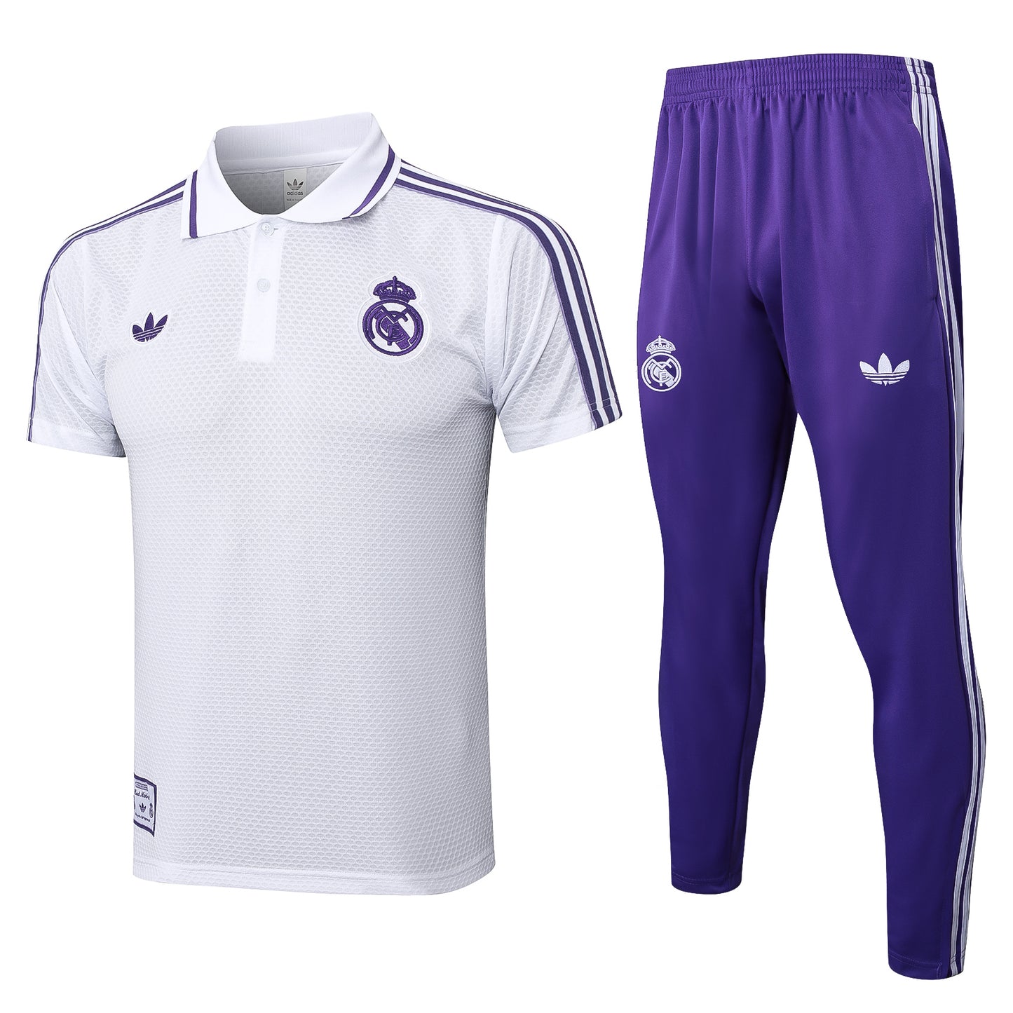 Ensemble Polo blanc/violet Real Madrid 2025-2026