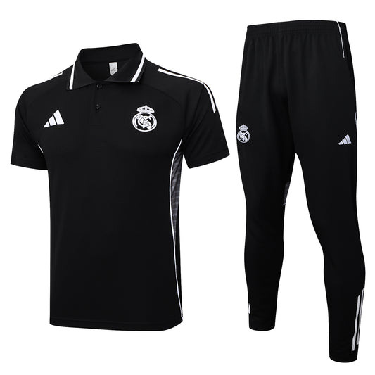 Ensemble Polo noir Real Madrid 2025-2026