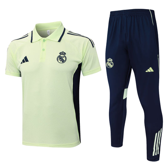 Ensemble Polo vert pastel Real Madrid 2025-2026