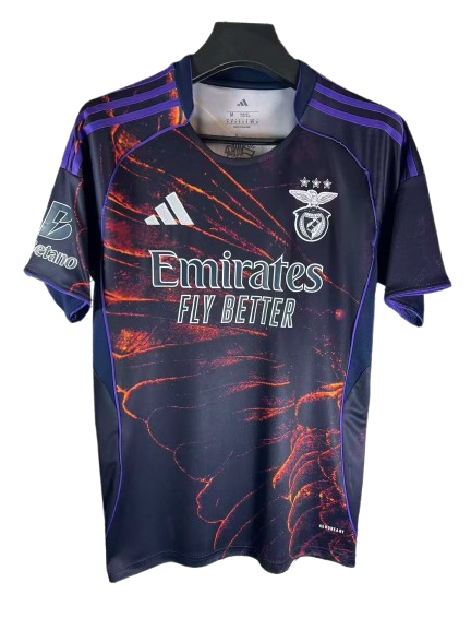 Maillot Benfica Third extérieur 2025/2026 Noir Violet – Emirates Fly Better | FIFAFOOT