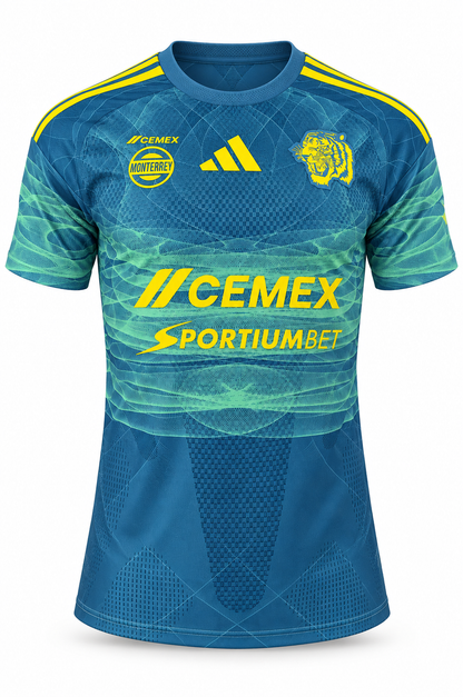 Maillot Tigres UANL extérieur homme 2026-2027 — face sur fond blanc
