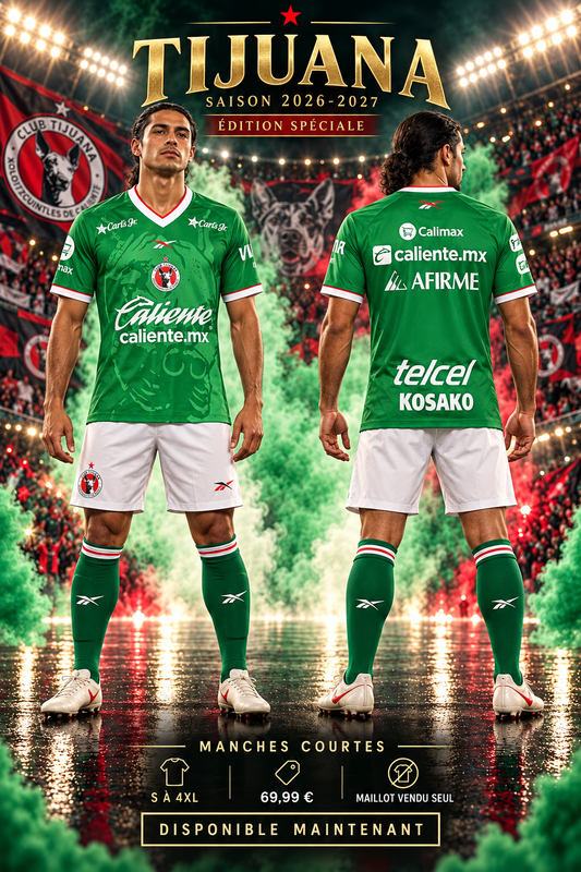 Affiche Tijuana édition spéciale 2026-2027 mannequin face et dos