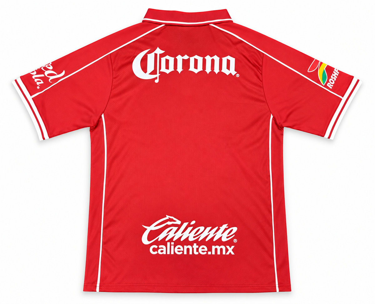 Maillot Toluca domicile 2026-2027, vue de dos sur fond blanc