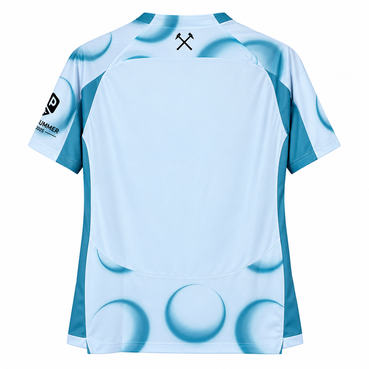 Maillot West Ham third 2026-2027 — vue de dos sur fond blanc